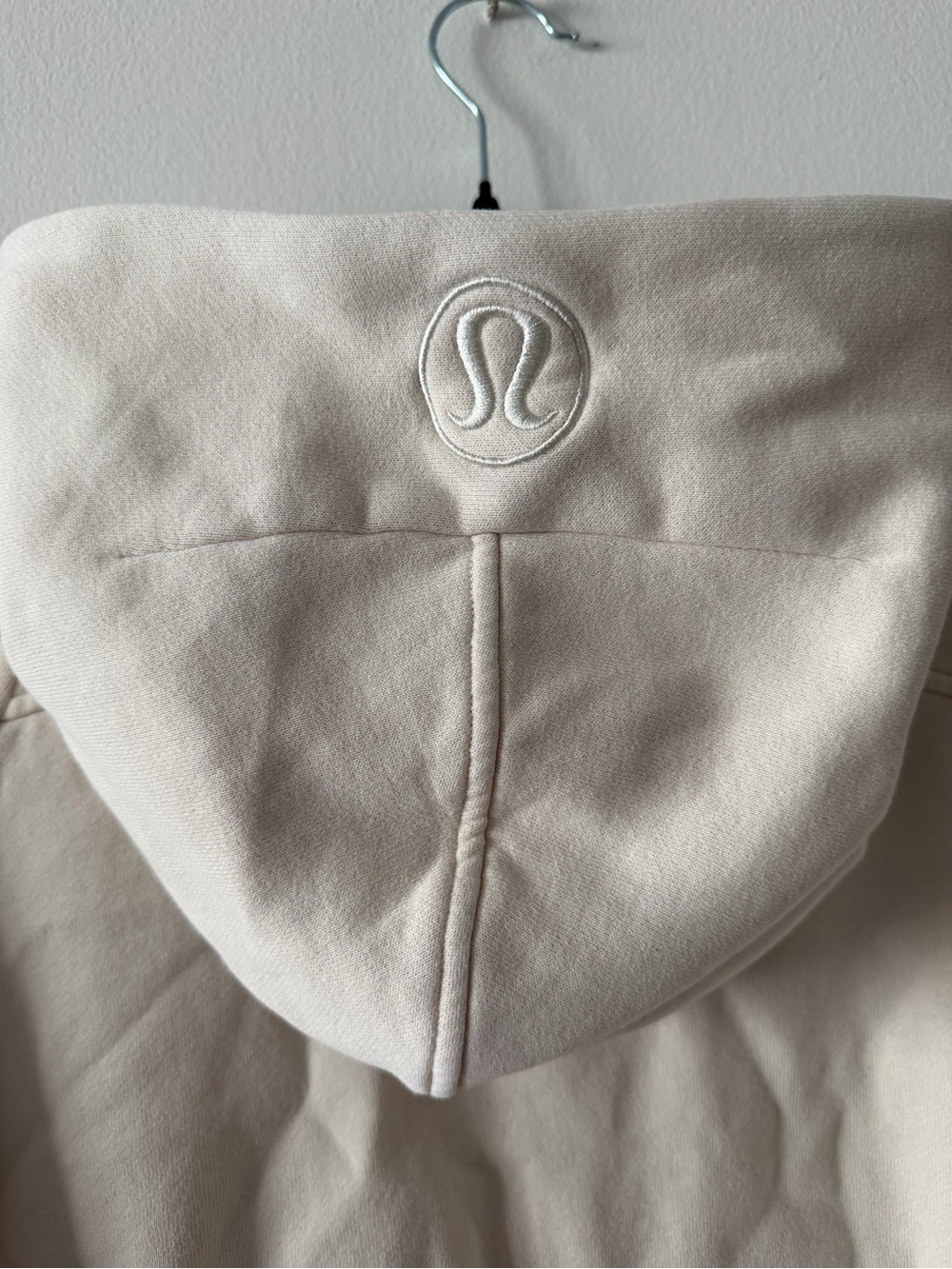 Lululemon Scuba Oversized Half-Zip Hoodie in Bone, Size M/L - Picture 3 of 6